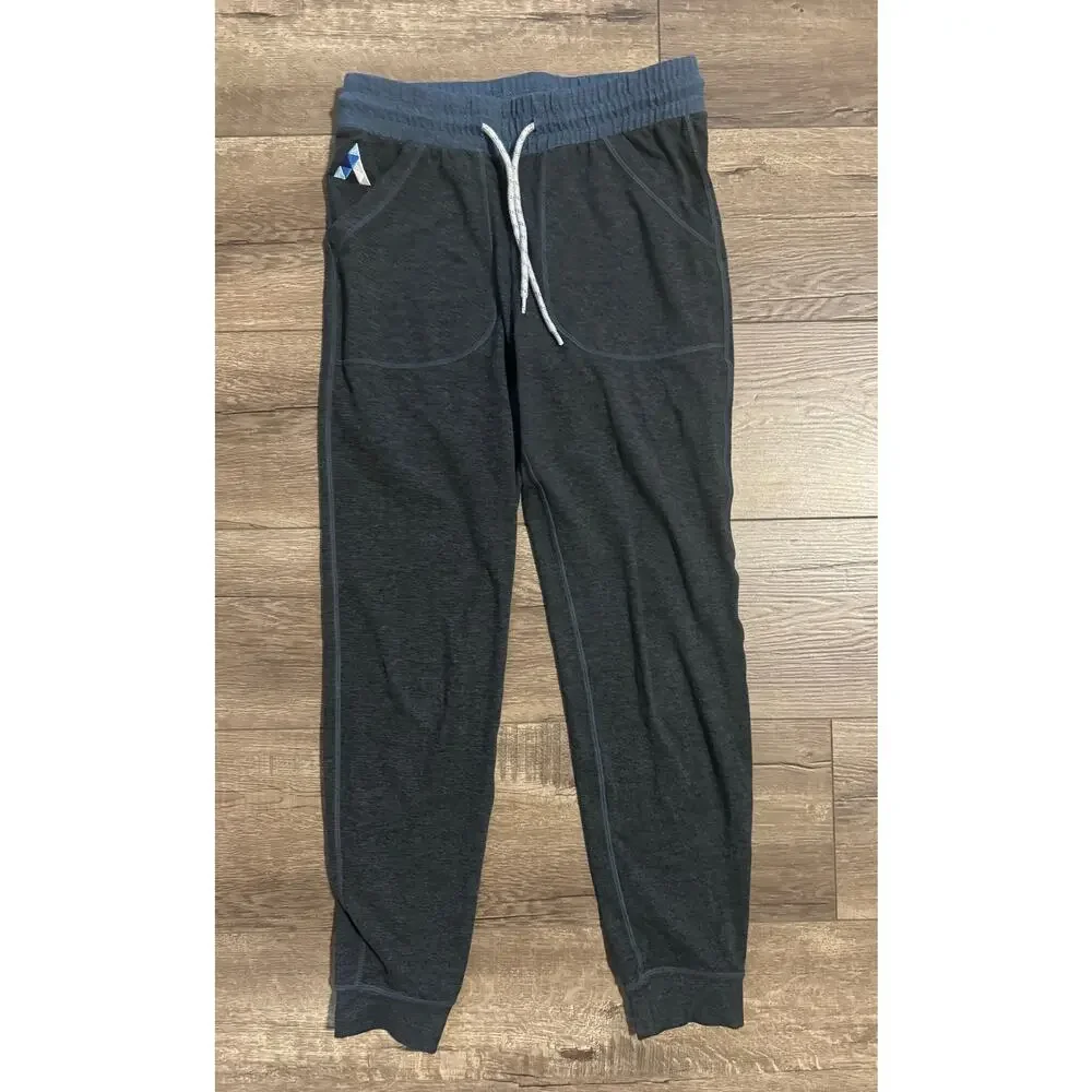 Marine Layer Womens Blue Charcoal Heathered Joggers Size Small (READ for sizing)